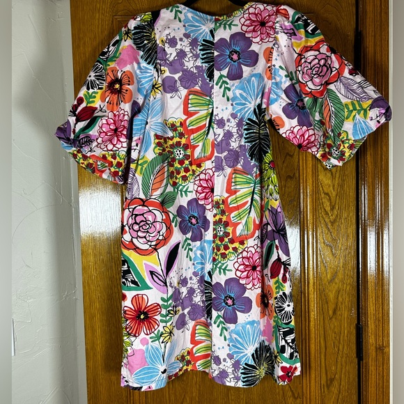 Uncle Frank Colorful Floral Mini Dress - Picture 9 of 11